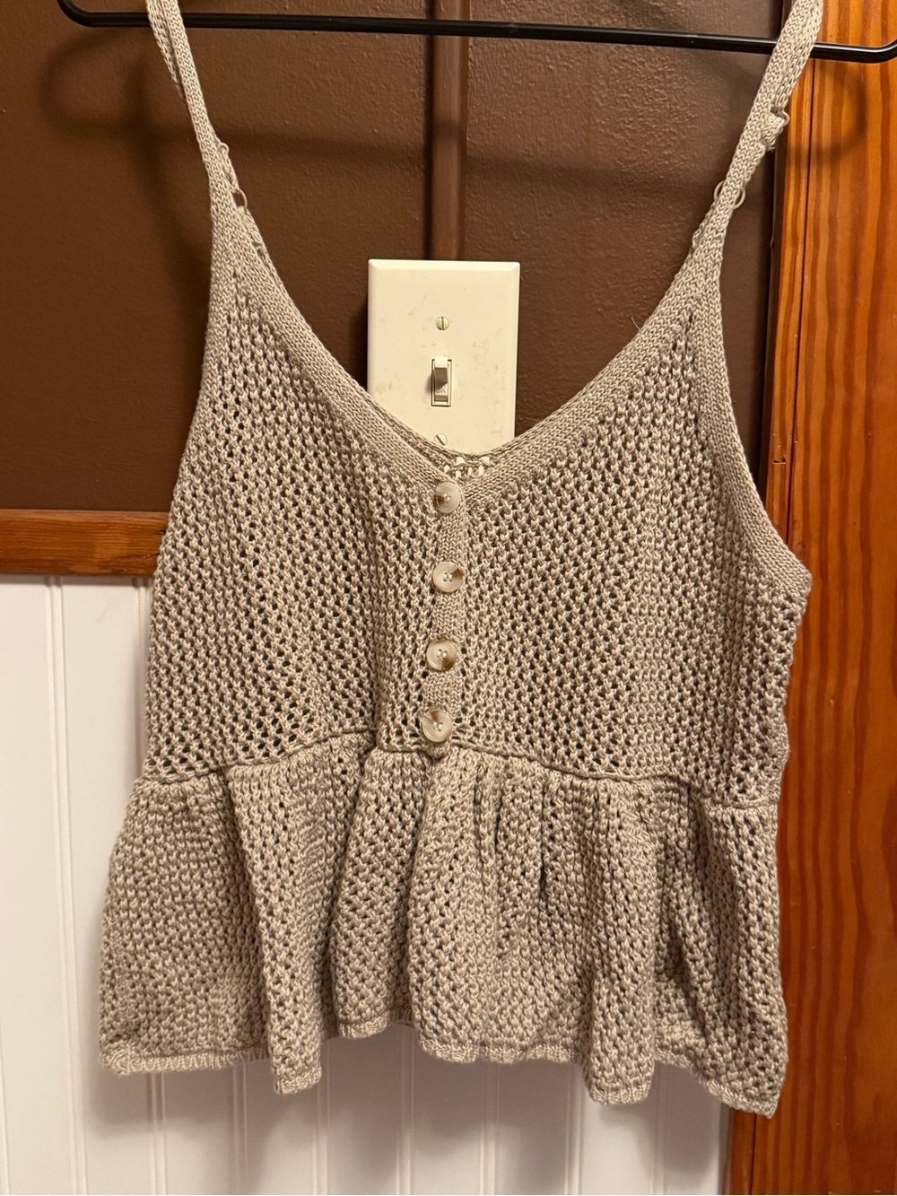 No Boundaries crocheted tank